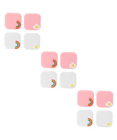 Homsfou container 12 STK contact lens container tweezers and suction rod Locutive travel set Storage container for lens lens containers Cute storage box glasses case case