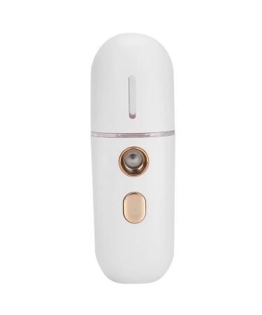 Nano Face Mist Sprayer Portable Moisturizing Face Humidifier with USB Charging White