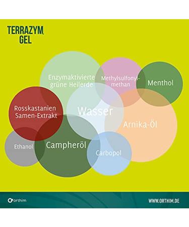 Terracym Gel 100g - Fast Muscle & Joint Recovery with Arnica & Campher | 100% Vegan Paraben-Free | Made in Germany - Buy Online on GoSupps.com