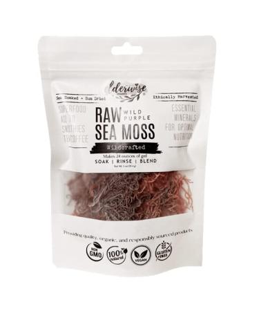 Wildcrafted Purple Sea Moss Gel - Raw, Non GMO, Makes 24oz - Sundried - Buy Online on GoSupps.com