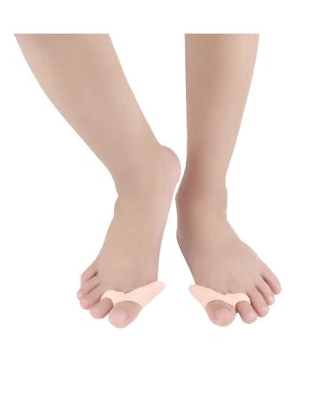 2pieces 1pair Child Silicone Toe Separator Hallux Valgus Orthosis Foot Care Kids Bunion Corrector Straightener Gel Orthopedic