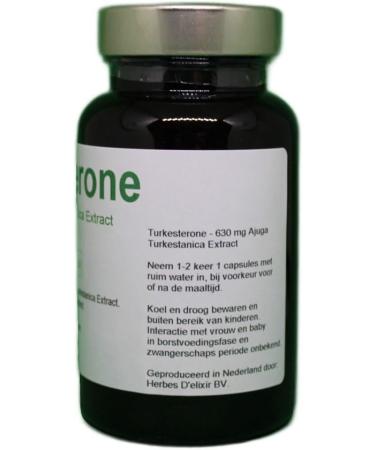 Herbes D'elixir Herbes Delixir Turkesterone 630mg Ajuga Turkestanica Extract 90 Capsules Natural Supplement for Muscle Growth and Strength - Buy Online on GoSupps.com