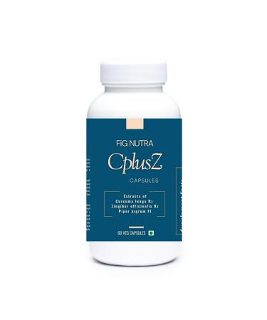 FounditGood FiG Nutra s CPlusZ: High Potency Curcumin with Black Pepper & Ginger Extracts Enhanced Formula for Joint & Metabolic and Antioxidant Support 60 Veg Caps
