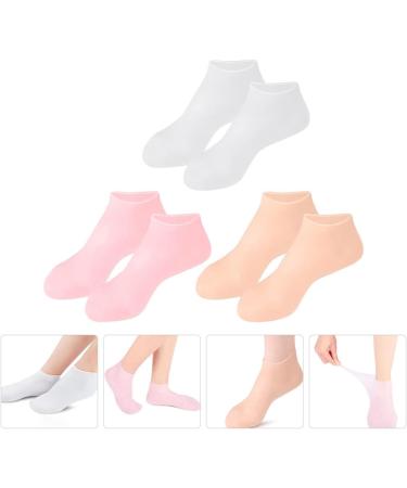 FRCOLOR 3 Pairs Gel Socks Men Stocking Heel Sleeve Women Mens Socks Man Socks Heel Protectors for High Heel Shoes Womens Low Cut Socks Care Foot Socks Miss Nursing Cover Sebs Invisible 16.5x8.5cm As Shown - Buy Online on GoSupps.com