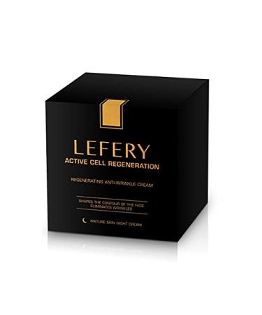 Lefery Active Cell Regeneration cream | Anti-wrinkle anti-aging effect | Night cream | with hyaluronic acid, collagen and borage oil |