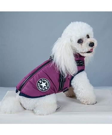 Shop Waterproof Dog Vest & Coat | Warm Soft Winter Dog Harness | 9 Colors Available - XL Purple - Buy Online on GoSupps.com