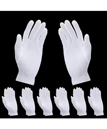 Sevenmye 6 Pairs Moisturizing Cotton Gloves | White Cosmetic & Spa Gloves for Soft Skin - Buy Online on GoSupps.com
