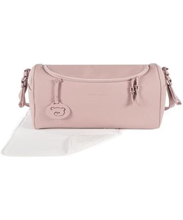 Pasito a Pasito. Yummi Baby Pram Bag Organiser Bag Practical Stylish Large Size Maternity Bag Made of Leatherette Pink