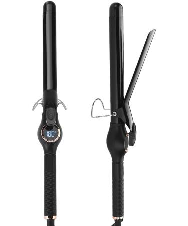Professional 9mm Curling Wand for Long Short Hair Tourmaline Ceramic Small Barrel Hair Curler Women Men Kids Curling Iron with Adjustable Temperature DiSplay - Buy Online on GoSupps.com