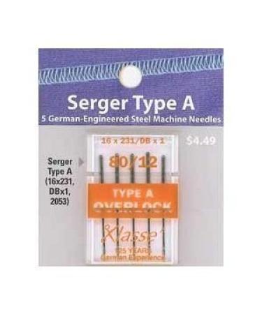Klase Type A Serger Needle (16x231 DBx1 2053) 5 Count by Klase