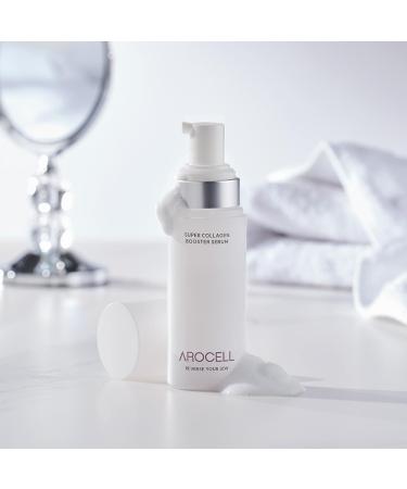 AROCELL Super Collagen Booster Bubble Serum 70ml Korean Face Serum Anti Aging Collagen Peptide, Firming Hydrating Wrinkle Care, Elasticity Boosting, Pore Minimizing, Lightweight Non Sticky Essence - Buy Online on GoSupps.com