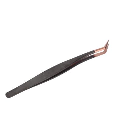 Lashes Tweezers Rose Gold Professional Eyelash Extension Tweezers for Salon for Beautician (Volume Tweezers)