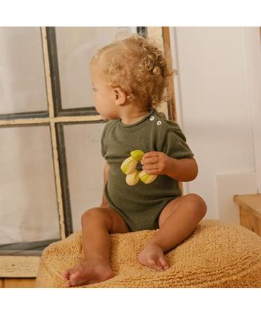 Oli & Carol Patricio the Pistachio Baby Teething Ring | Natural Rubber 8 cm | Eco-Friendly Teether for Infants - International Shipping Available - Buy Online on GoSupps.com