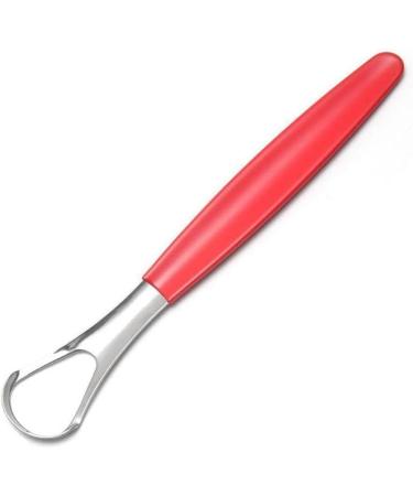 Yxrrving Stainless Steel Tongue Scraper - U-Shaped Tongue Cleaner Brush for Fresh Breath - Red - Hygiene Care Tool - Buy Online on GoSupps.com