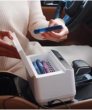Car Medication Fridge Diabetic Portable Insulin Cooler Refrigerator Outdoor Medical Organize Cooling Box With LED Display And Battery 230x145x145mm Double Battery Constructive23 - Buy Online on GoSupps.com