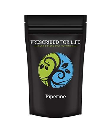 Prescribed For Life Piperine Powder | 95% Black Pepper Extract Powder | Boosts Nutrient Absorption | Gluten Free Vegan Non GMO | Natural Antioxidant (0.5 oz / 14 g) 0.50 Ounce (Pack of 1)