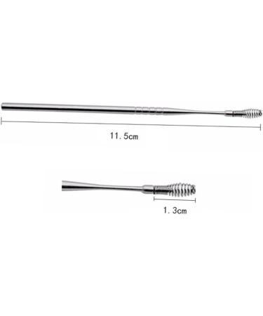 Spring Ear Spoon Set - Stainless Steel Ear Wax Scraper & Cleaner Tool for Earwax Removal by Healvian (5pcs) - Buy Online on GoSupps.com