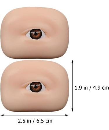 FOMIYES 4 pcs Training Silicone Practice Boards Eyeshadow Eyebrow Skin Makeup 1 count (Pack of 1) As Shown 1x2pcs - Buy Online on GoSupps.com