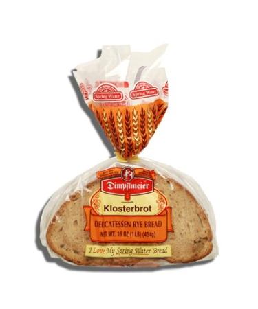 Dimpflmeier Klosterbrot Delicatessen Rye Bread 16 Oz - Authentic German Rye Bread for Delightful Eating Experience - Buy Online on GoSupps.com