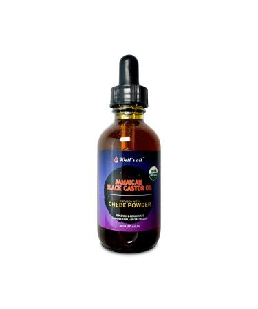 Well's Jamaican Black Castor Oil Infused with Chebe Powder 2 fl oz | 100% Natural | Improves Hair Density | Nourishes 2 Ounce (Pack of 1) Chebe Oil - Buy Online on GoSupps.com