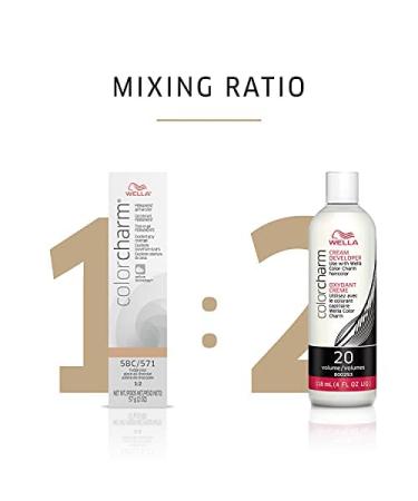 COLORCHARM 40 Volume Cream Hair Color Developer - Optimal Gray Blending & Rich Multi-Dimensional Results - 3.6 Fl Oz - International Shipping Available - Buy Online on GoSupps.com