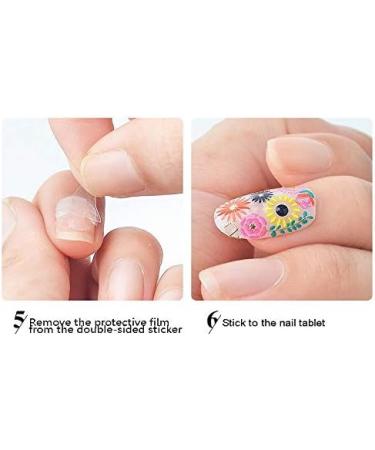 SIUSIO 50 Sheets Nail stickers Nail Adhesive tabs False Nail Tips Nail Art Transparent Double Sided Adhesive - Buy Online on GoSupps.com
