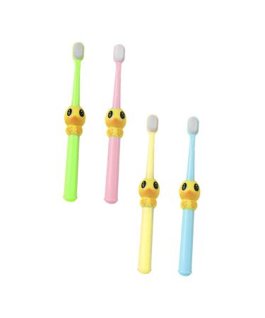 Fomiyes 4 pieces cartoon baby toothbrush toothbrushes for children man toothbrush baby toothbrush travel toothbrush children toothbrush beautiful children