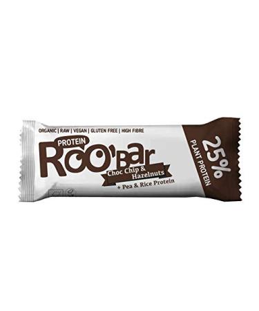 Roo'bar Chocolate & Hazelnut Protein Bar - Organic & Vegan - 40g