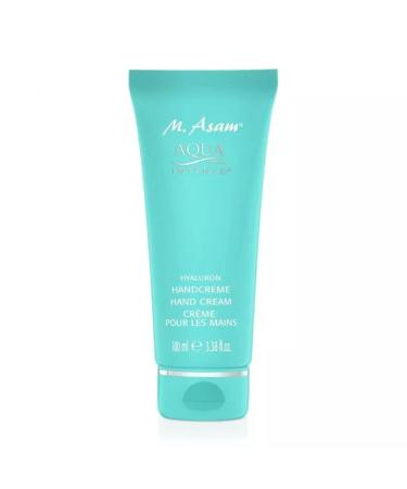 M. Asam Aqua Intense Hyaluron Hand Cream (100 ml) - perfume -free hand care with hyaluron intensive moisture donation for dry hands the skin is immediately plump & adolescent vegan