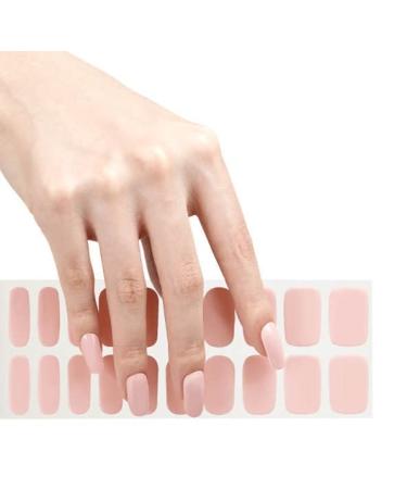 Semi Cured Gel Nails - 20 tips 3D- Gel Nail Strips - Gel Nail Sticker - Nail Polish Strips - Gel Nail Stickers - Gel Nail Wraps - Gel Nail Stickers Full Nail Wraps - Semicured Nails Gel Strips - Gel Stickers for Nails - ...