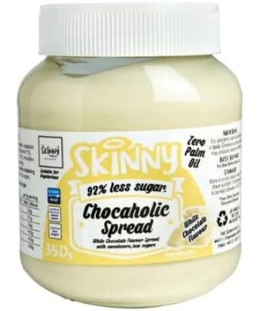 The Skinny Food Co White Chocolate Chocahalic Skinny Spread 350g - Buy Online on GoSupps.com