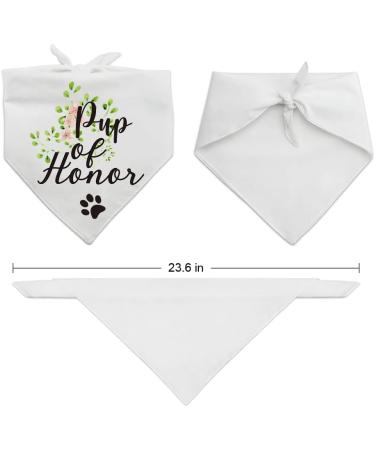 YTNONT Dog of Honor Maid of Honor Wedding Dog Bandana Wedding Photo Prop Pet Scarf Accessories Coral Wedding Bandana White 1 Count (Pack of 1) - Buy Online on GoSupps.com