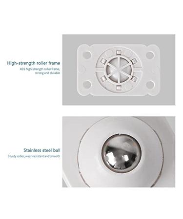 4-8pcs Stainless Steel Adhesive Pulley Furniture Universal Storage Box Roller Self Casters Pulley for Cabinet Trash 360 Caster (Size : 4pcs) - Buy Online on GoSupps.com
