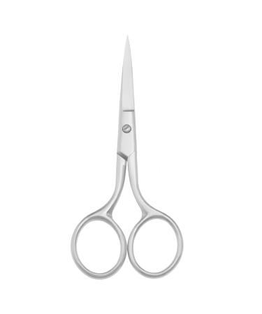 Professional Grooming Scissors for Personal Care Facial Hair Removal and Ear Nose Eyebrow Trimming Stainless Steel Fine Straight Tip Scissors 3.9 Inch