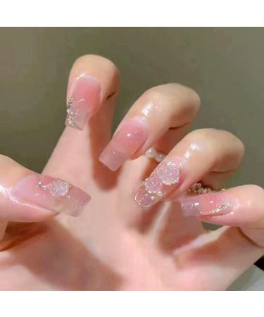 WOOXDYUK 24 PIEZAS de U as Posticas U as Postikas Mate Puntas de Presi n Cobertura Completa Arte de U as Color Rosa Desnudo Pesta as de Pegamento de Manicura Para Mujeres y ni as 356 - Buy Online on GoSupps.com