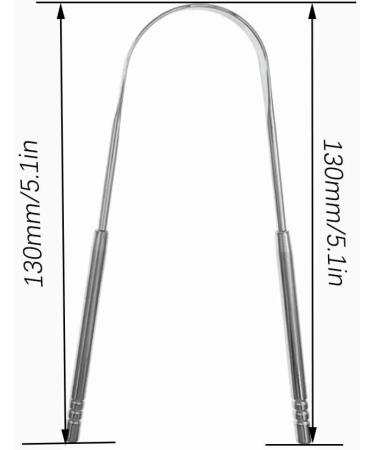 Premium Stainless Steel U-Shaped Tongue Cleaner | Enhance Oral Hygiene | Safe & Comfortable Tongue Scraper - Buy Online on GoSupps.com