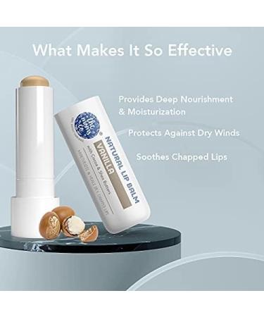 The Moms Co. Natural Lip Balm I Non Sticky I Protects & Nourishes Dry Chapped Lips I Shea & Cocoa Butter(5gm) (Vanilla) - Buy Online on GoSupps.com