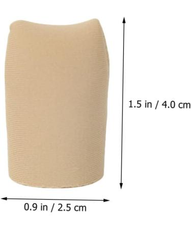 JEWEDECO 2 Pairs Silicone Gel Toe Sleeves Protectors - Soft & Flexible 4x2.5cm - Buy Online on GoSupps.com