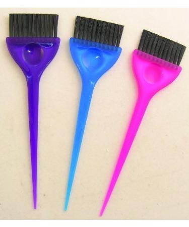 Soft 'N Style 3 Piece Translucent Dye Brush Set, 2.6 Ounce (Pack of 2  TOTAL 6)