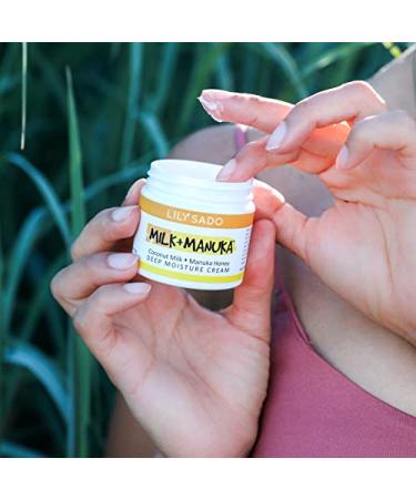 Lily Sado Milk + Manuka Coconut Milk & Manuka Honey Face Moisturizer - Anti-Aging Daily Facial Cream with Cocoa Butter - Organic & Cruelty-Free - Buy Online on GoSupps.com