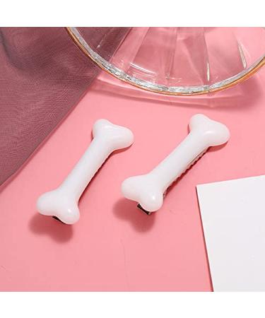 Dog Bone Hair Barrettes 6pcs Set for Girls - Halloween & Christmas Hair Accessories - Buy Online on GoSupps.com