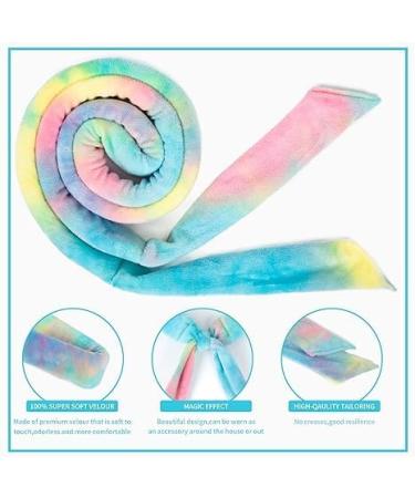 Heatless Curlers Headband 7 PCS Heatless Curls Set Soft Velour Heatless Hair Curler Hair Curlers No Heat for Short & Long Hair (Rainbow 7Pcs) - Buy Online on GoSupps.com