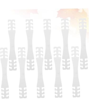 Minkissy 10-Pack Mask Accessories - Ear Cable Extension Buckles for Comfortable Face Covering - White 15x2cm - Buy Online on GoSupps.com