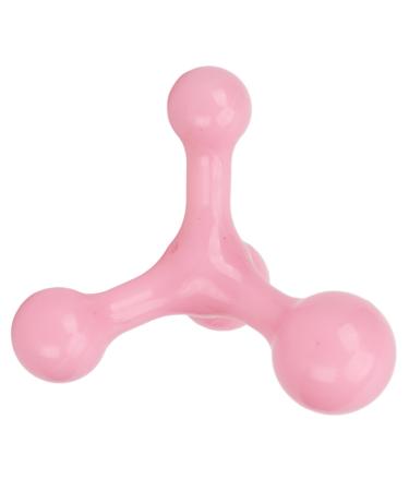 4-ball-mini hand massager triangular reduced pain pink light easy to use ergonomic design made of robust plastic perfect for neck