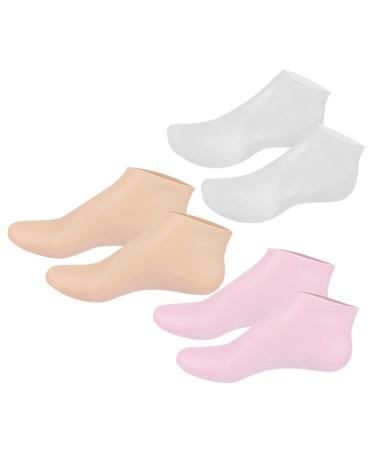 HONMEET Feet Moisturizing Socks 3 Pairs Moisturizing Socks Casual Socks Skin Friendly Sebs Cracked Cracked Foot Moisturizing Socks