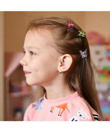 100 Pieces Mini Butterfly Hair Clips for Baby Girls - Sparkle Candy Colors | Toddler Party Gifts | 2 cm - Buy Online on GoSupps.com