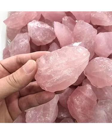 500g Natural Crystal raw Material Rough Rose Quartz Pink Quartz Stone Natural Luster - Buy Online on GoSupps.com