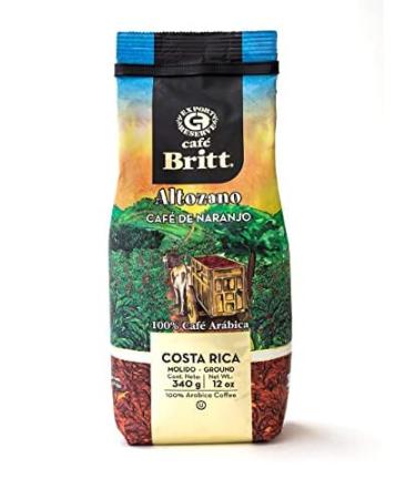 Caf Britt Costa Rica Altozano Gourmet Coffee de Naranjo Caf moulu 12 oz (340 g)
