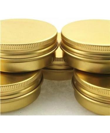 6 Pack 40ml Gold Aluminum Round Lip Balm Makeup Containers Jars with Screw Lid for Beauty Products 40ml - Buy Online on GoSupps.com