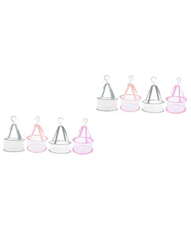 STOBAZA 8 Pcs Makeup Brush Drying Net Bag Socks Drying Rack Makeup Puff Drying Basket Foldable Makeup Egg Drying Basket Make up Sponge Toy Tools Bra Clothes Basket Fabric Storage